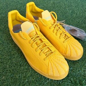 Adidas Pharrell x Superstar Primeknit Gold Mens Sports Shoes Sz 10 S42930